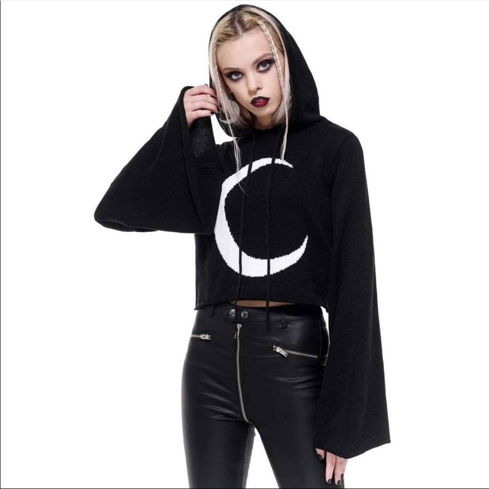Knit Hooded Sweater
